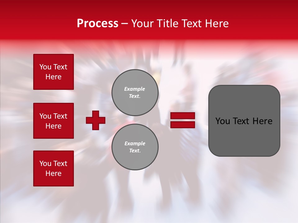 Illustration Of A Crowd Of People PowerPoint Template