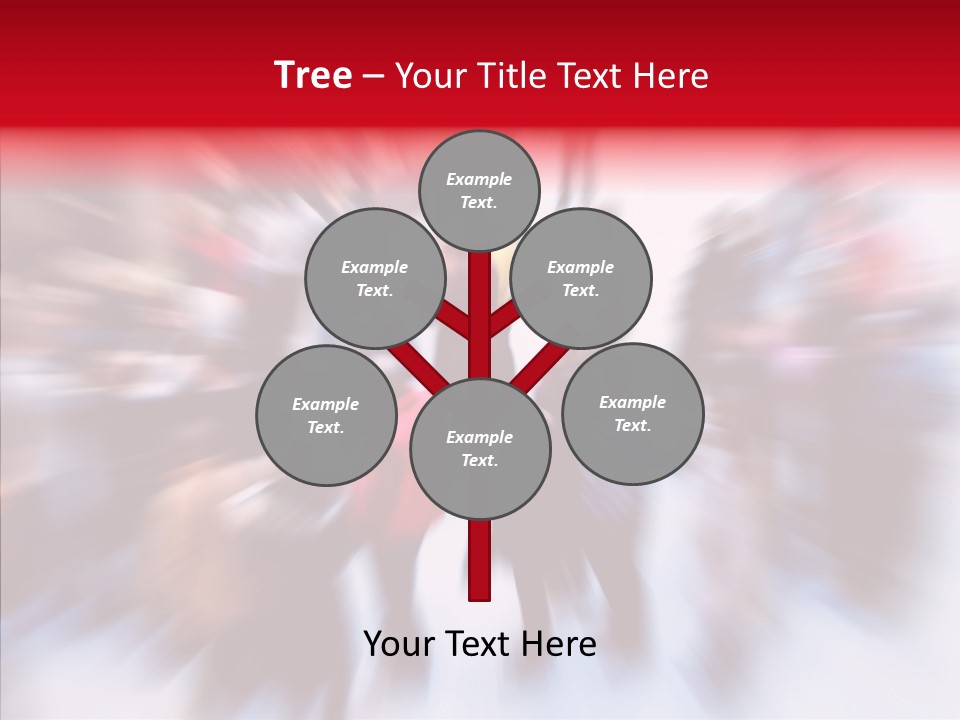 Illustration Of A Crowd Of People PowerPoint Template