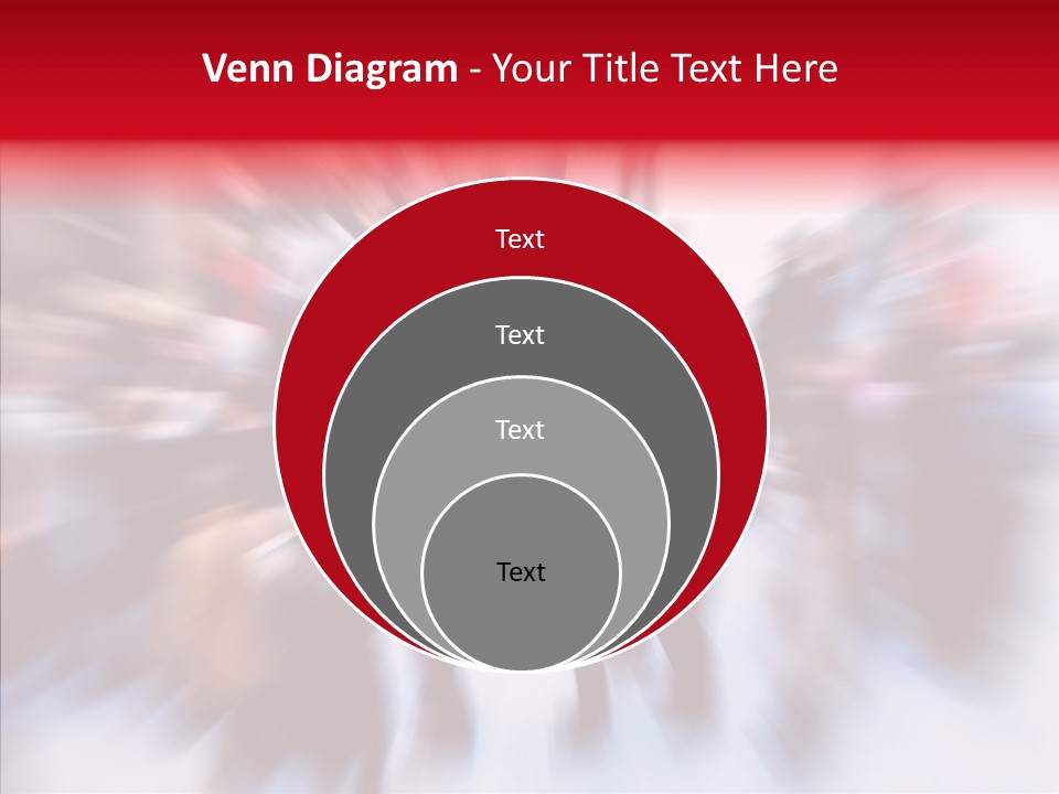Illustration Of A Crowd Of People PowerPoint Template