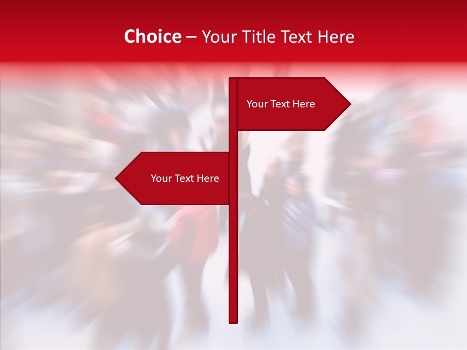 Illustration Of A Crowd Of People PowerPoint Template