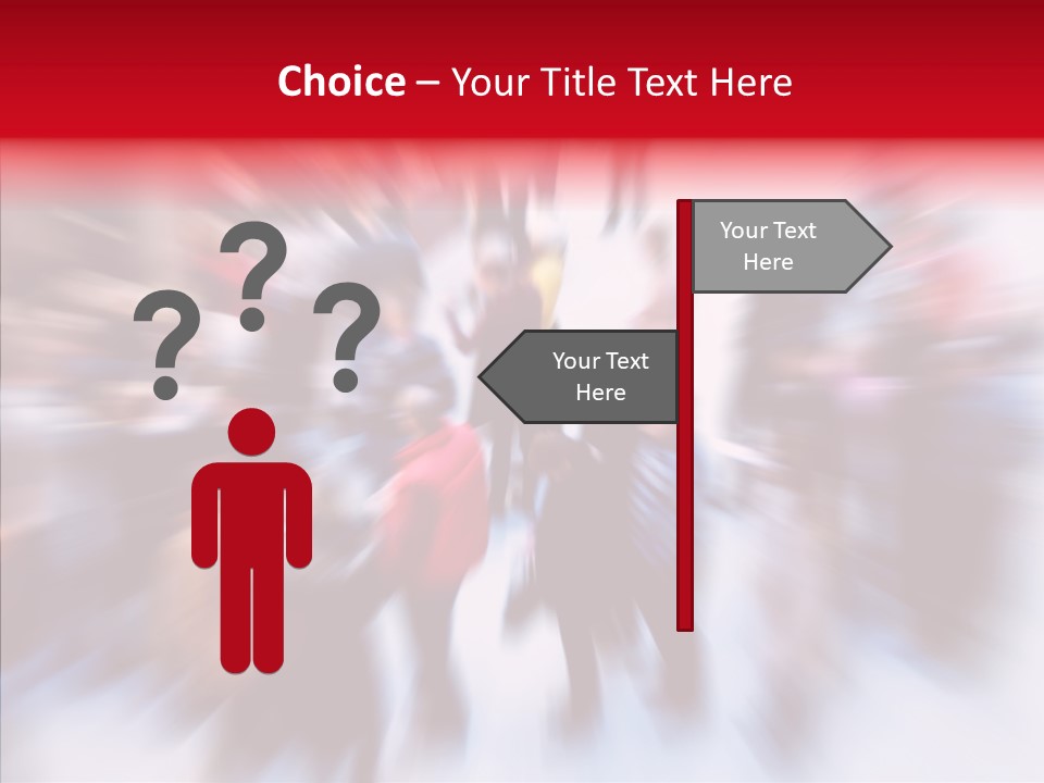 Illustration Of A Crowd Of People PowerPoint Template