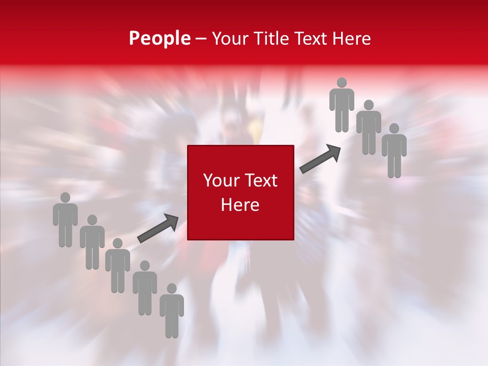 Illustration Of A Crowd Of People PowerPoint Template