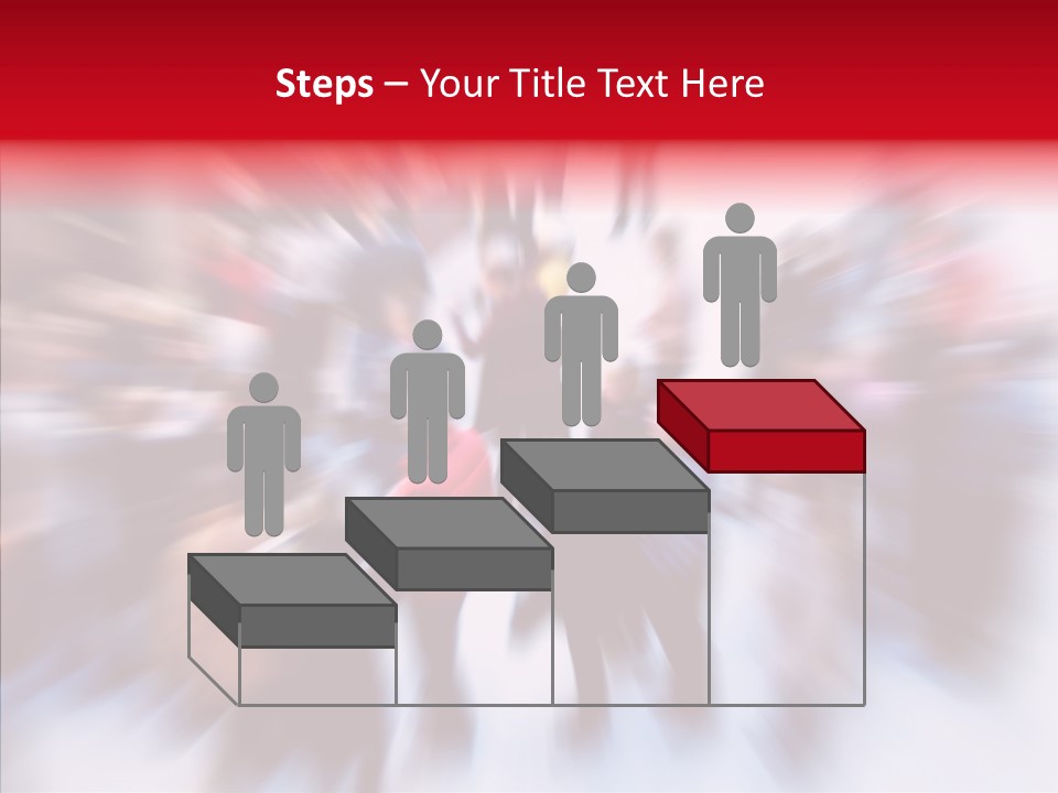 Illustration Of A Crowd Of People PowerPoint Template