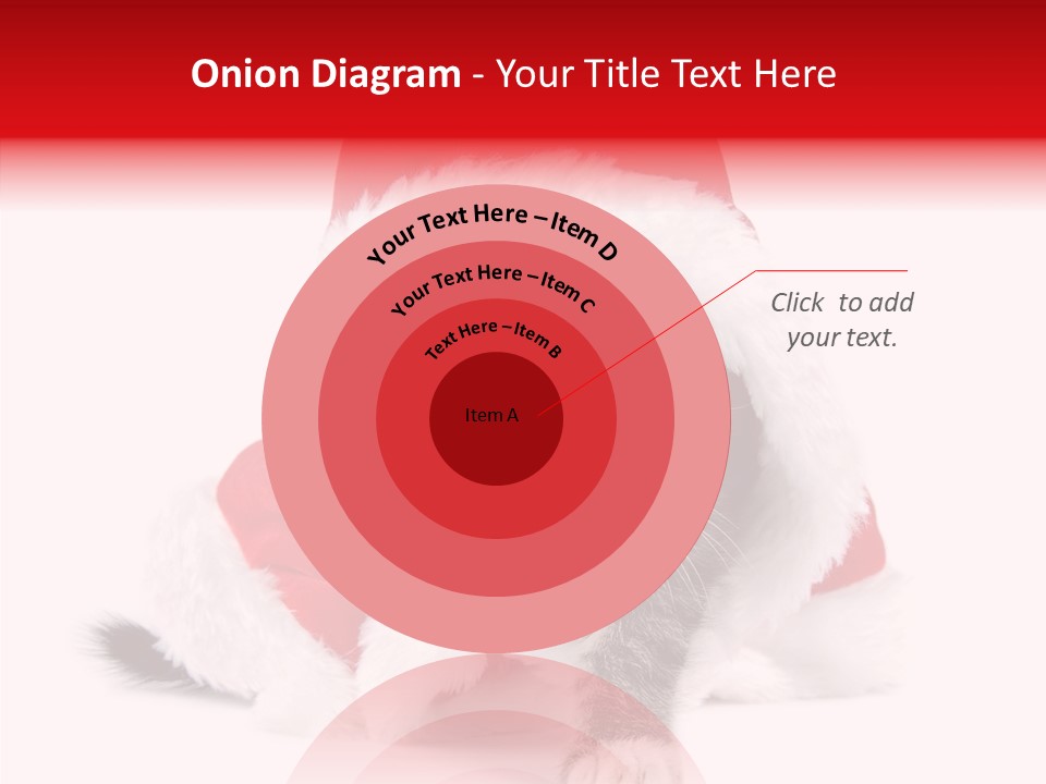 Tabby Christmas Kitten PowerPoint Template