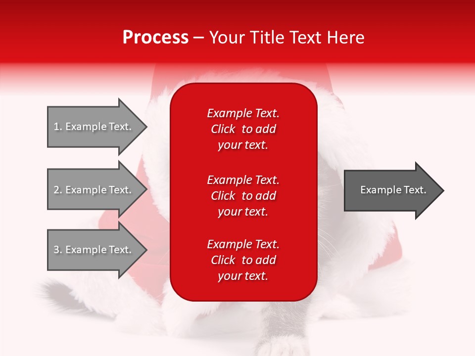 Tabby Christmas Kitten PowerPoint Template