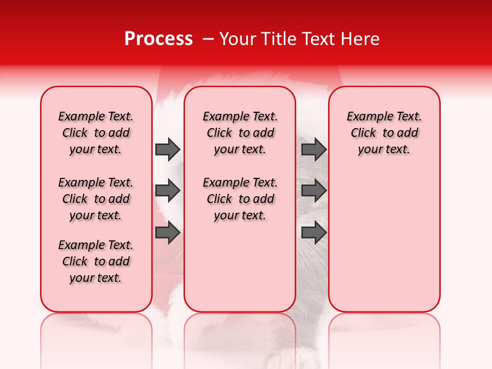 Tabby Christmas Kitten PowerPoint Template