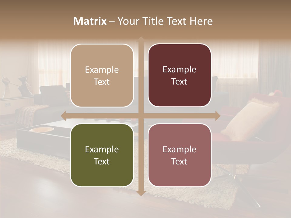 Men Living Furniture PowerPoint Template