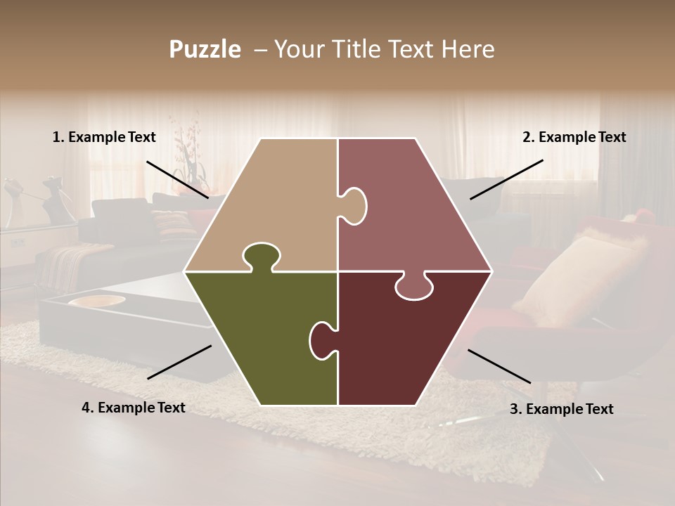 Men Living Furniture PowerPoint Template