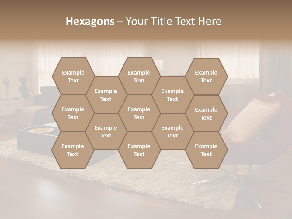 Men Living Furniture PowerPoint Template