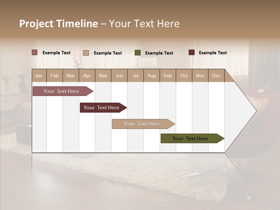 Men Living Furniture PowerPoint Template