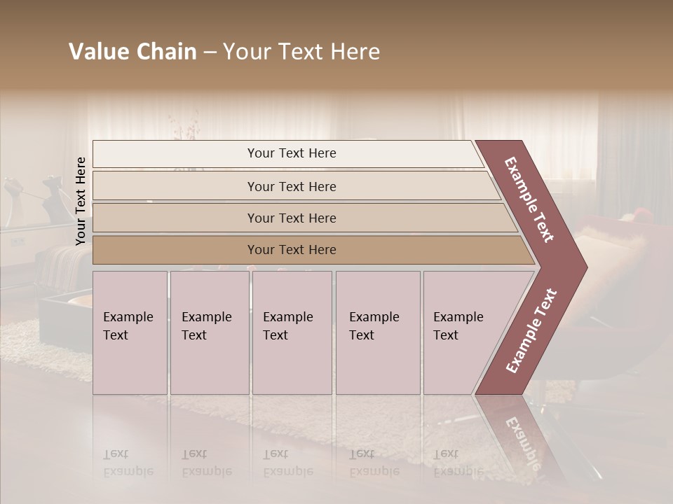 Men Living Furniture PowerPoint Template