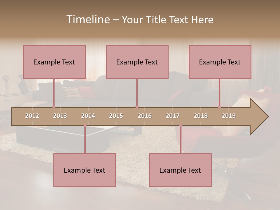 Men Living Furniture PowerPoint Template