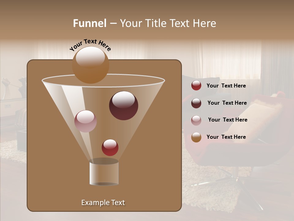 Men Living Furniture PowerPoint Template