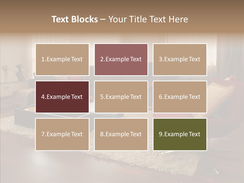 Men Living Furniture PowerPoint Template