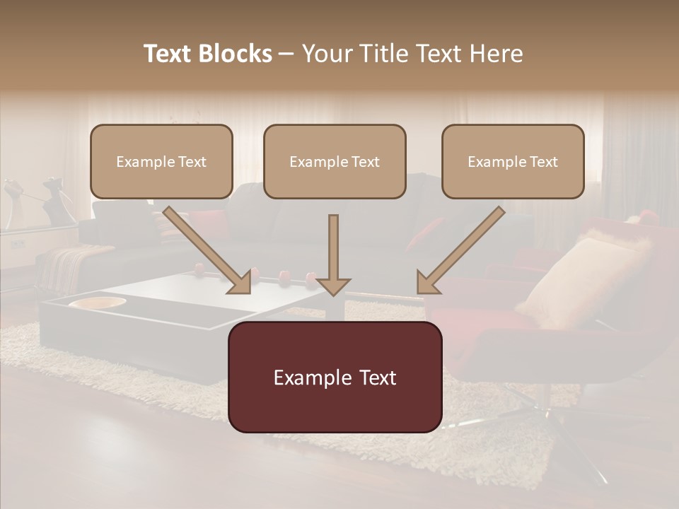 Men Living Furniture PowerPoint Template