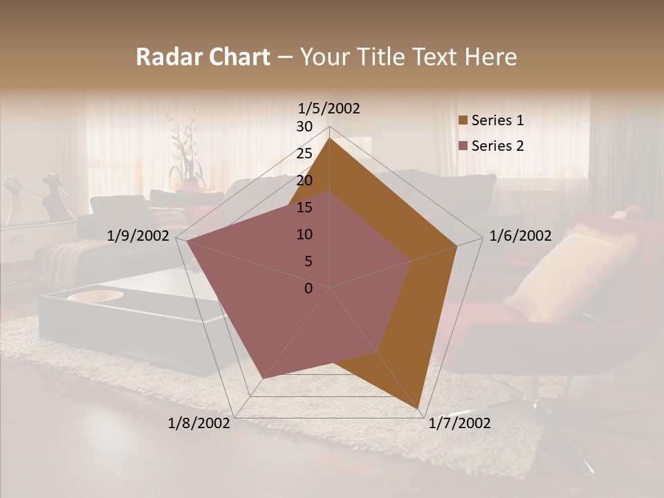 Men Living Furniture PowerPoint Template