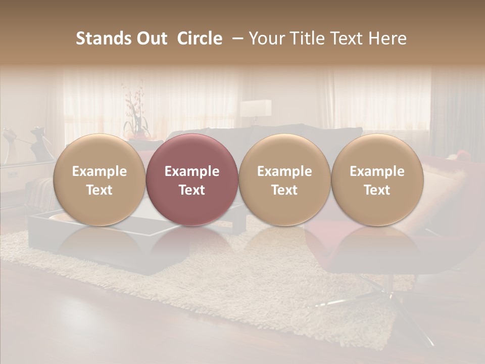 Men Living Furniture PowerPoint Template