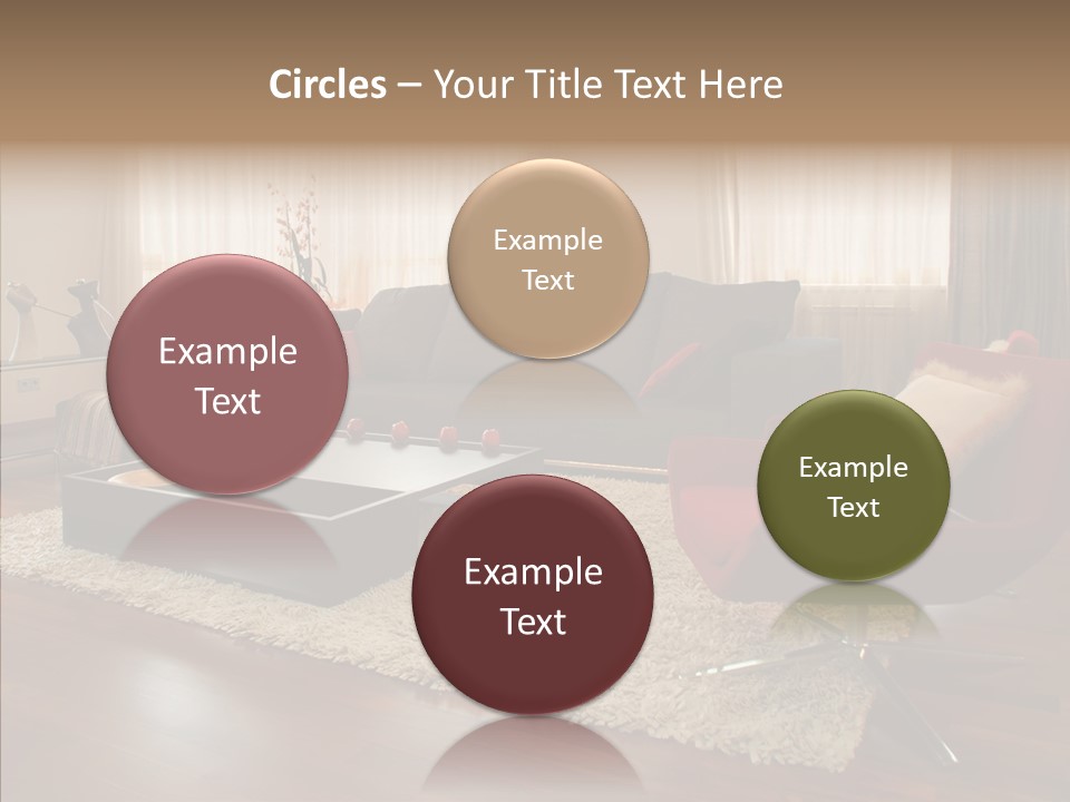 Men Living Furniture PowerPoint Template