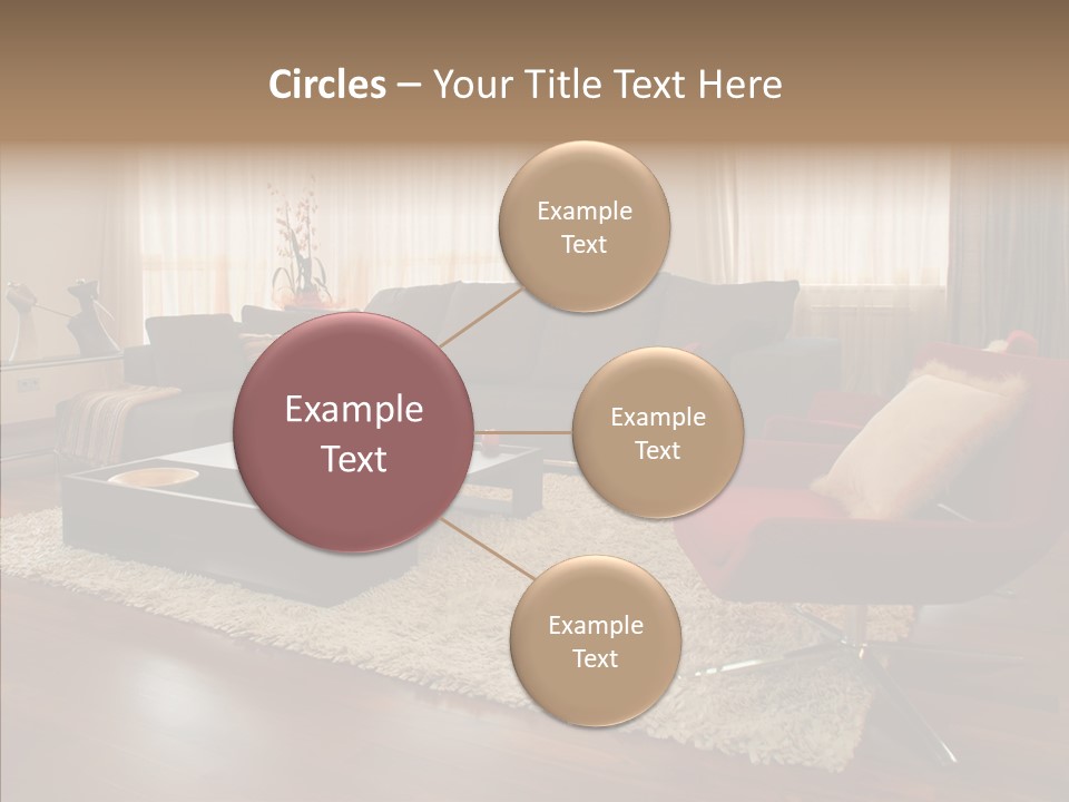 Men Living Furniture PowerPoint Template