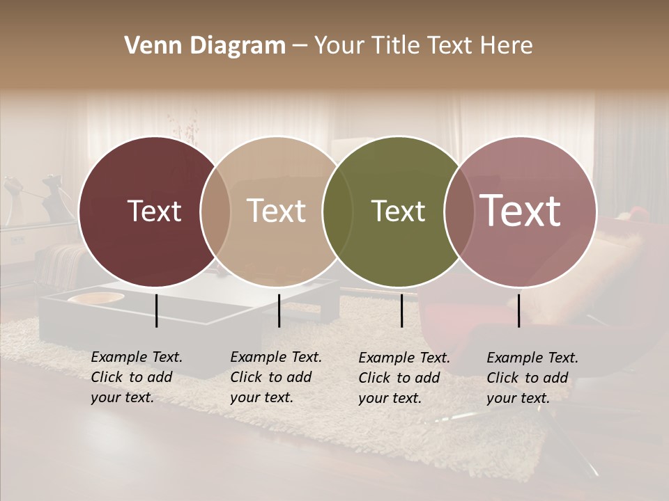 Men Living Furniture PowerPoint Template