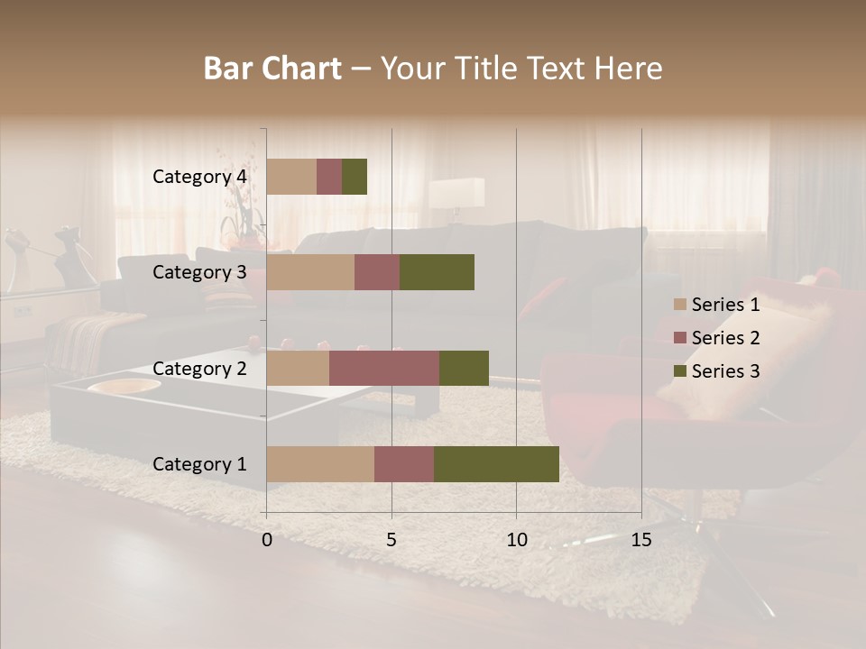 Men Living Furniture PowerPoint Template