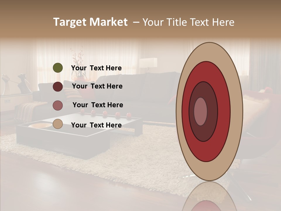 Men Living Furniture PowerPoint Template