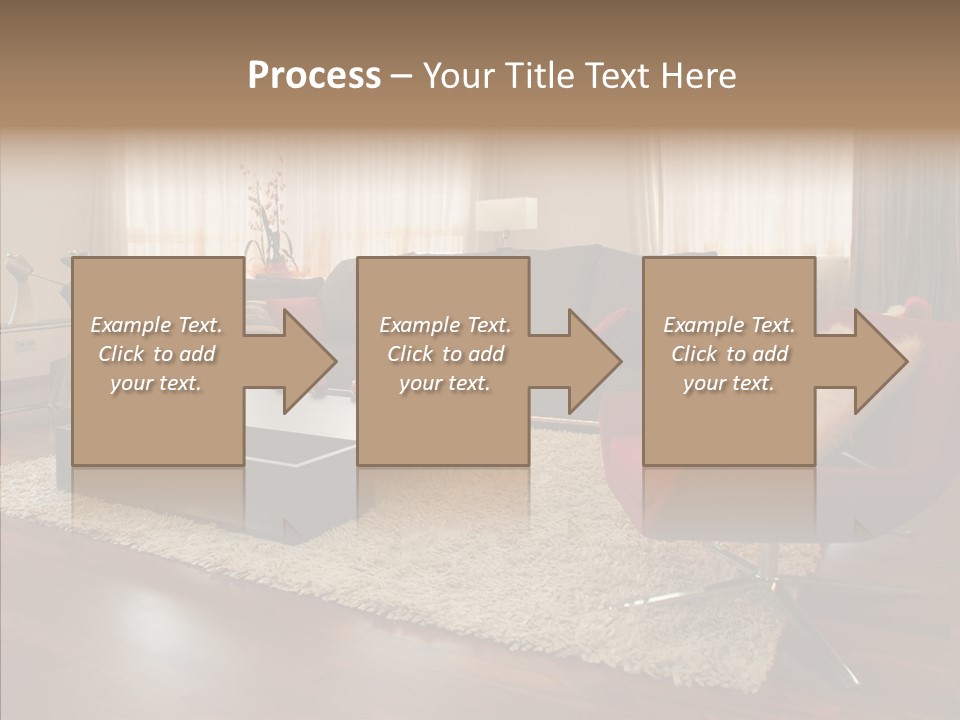 Men Living Furniture PowerPoint Template