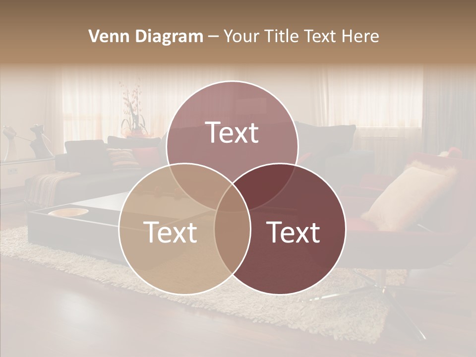 Men Living Furniture PowerPoint Template