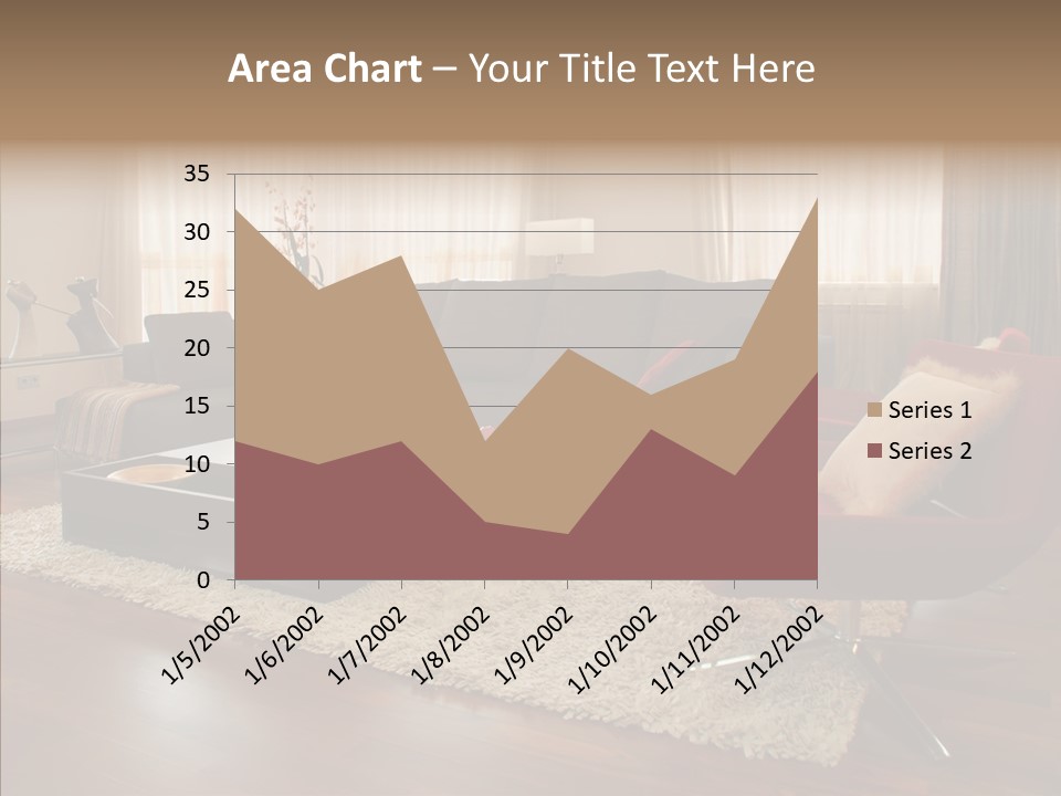 Men Living Furniture PowerPoint Template
