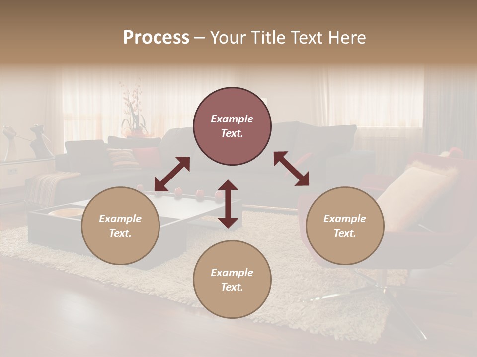 Men Living Furniture PowerPoint Template
