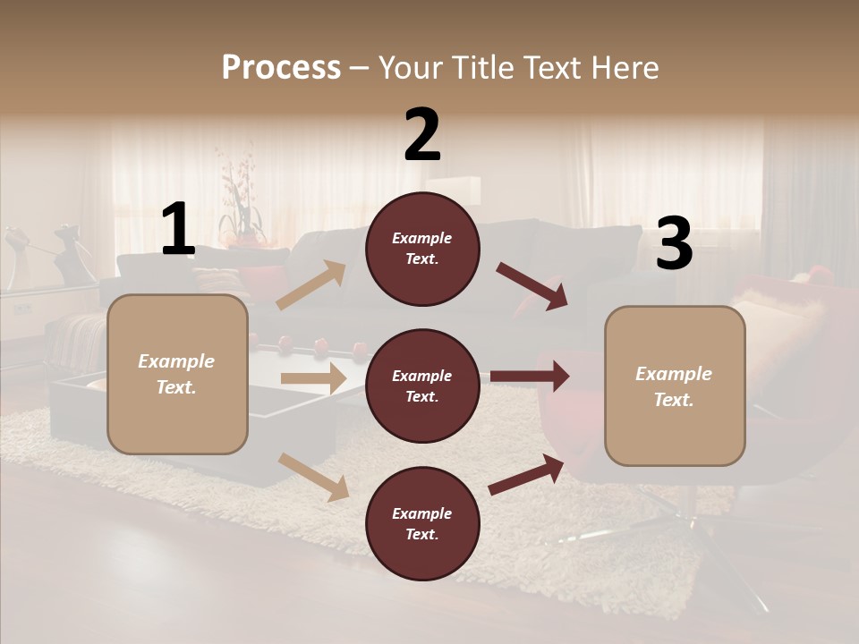 Men Living Furniture PowerPoint Template