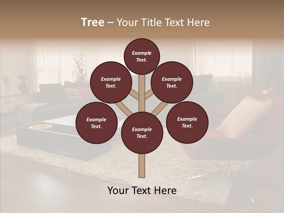 Men Living Furniture PowerPoint Template