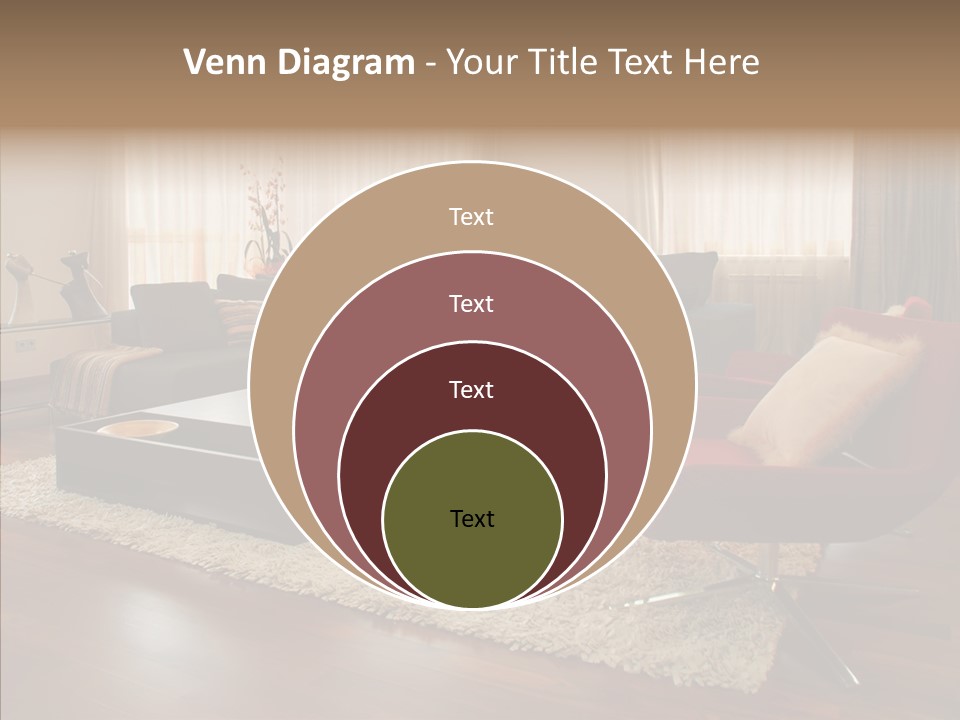 Men Living Furniture PowerPoint Template
