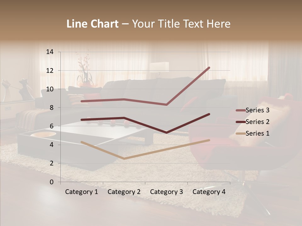 Men Living Furniture PowerPoint Template