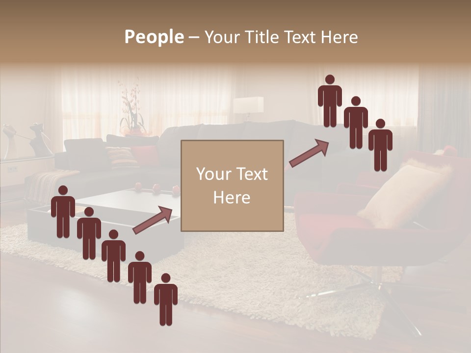 Men Living Furniture PowerPoint Template