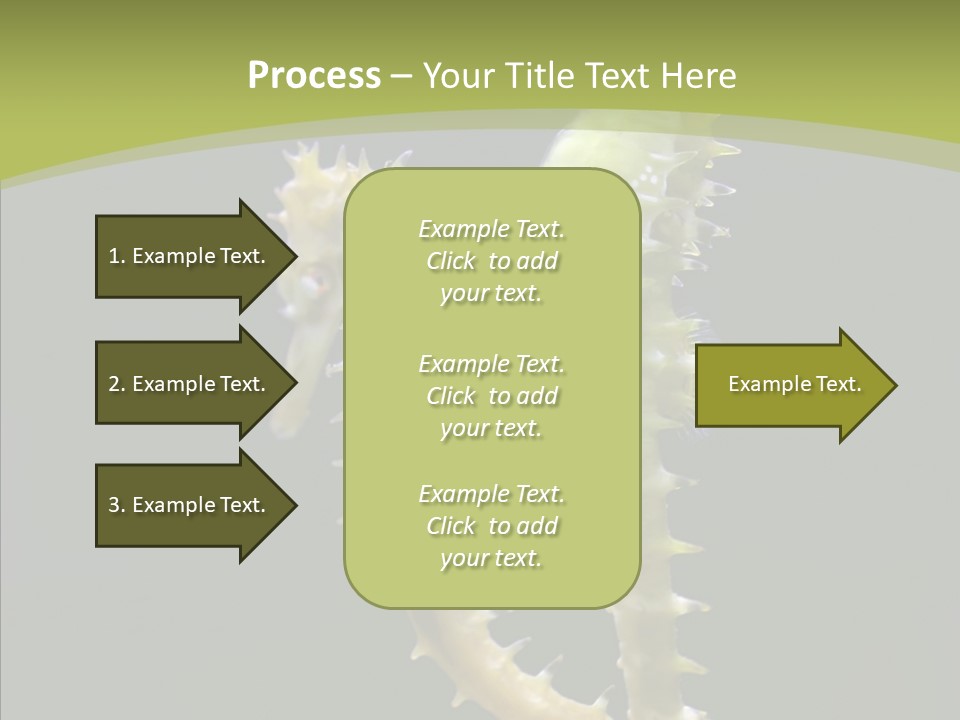 A Sea Horse On A Blue And Green Background PowerPoint Template