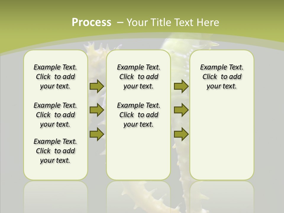 A Sea Horse On A Blue And Green Background PowerPoint Template