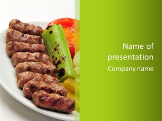 Salad Pepper Meal PowerPoint Template