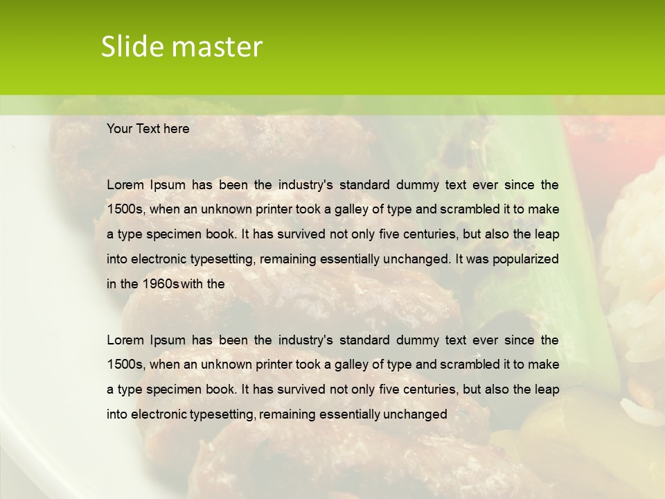 Salad Pepper Meal PowerPoint Template