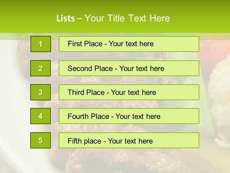 Salad Pepper Meal PowerPoint Template