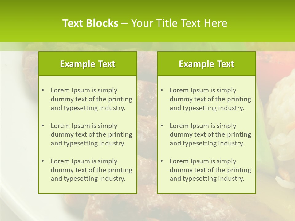 Salad Pepper Meal PowerPoint Template