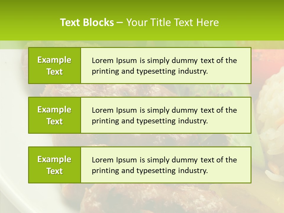 Salad Pepper Meal PowerPoint Template