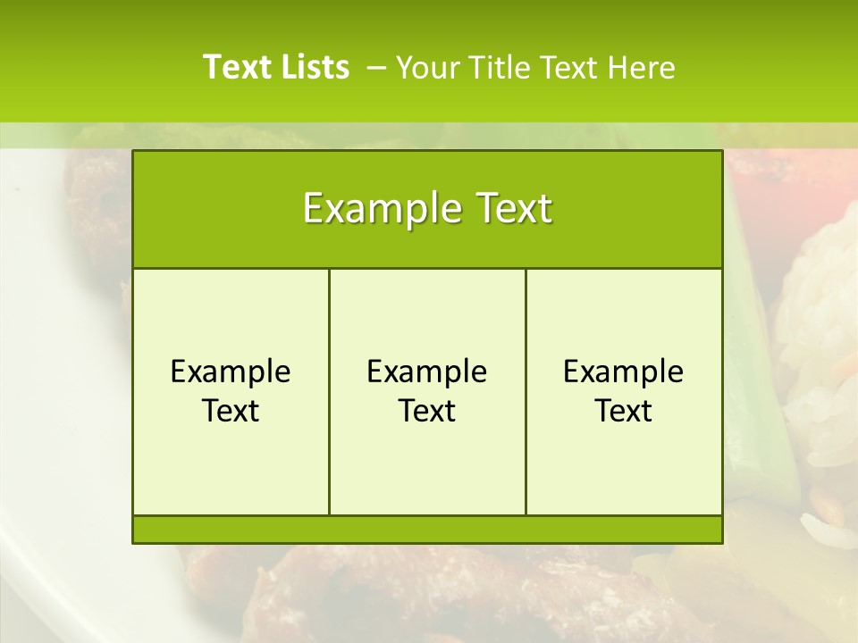 Salad Pepper Meal PowerPoint Template