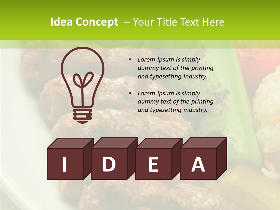 Salad Pepper Meal PowerPoint Template
