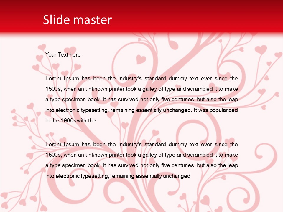 Romantic Ornament Swirl PowerPoint Template