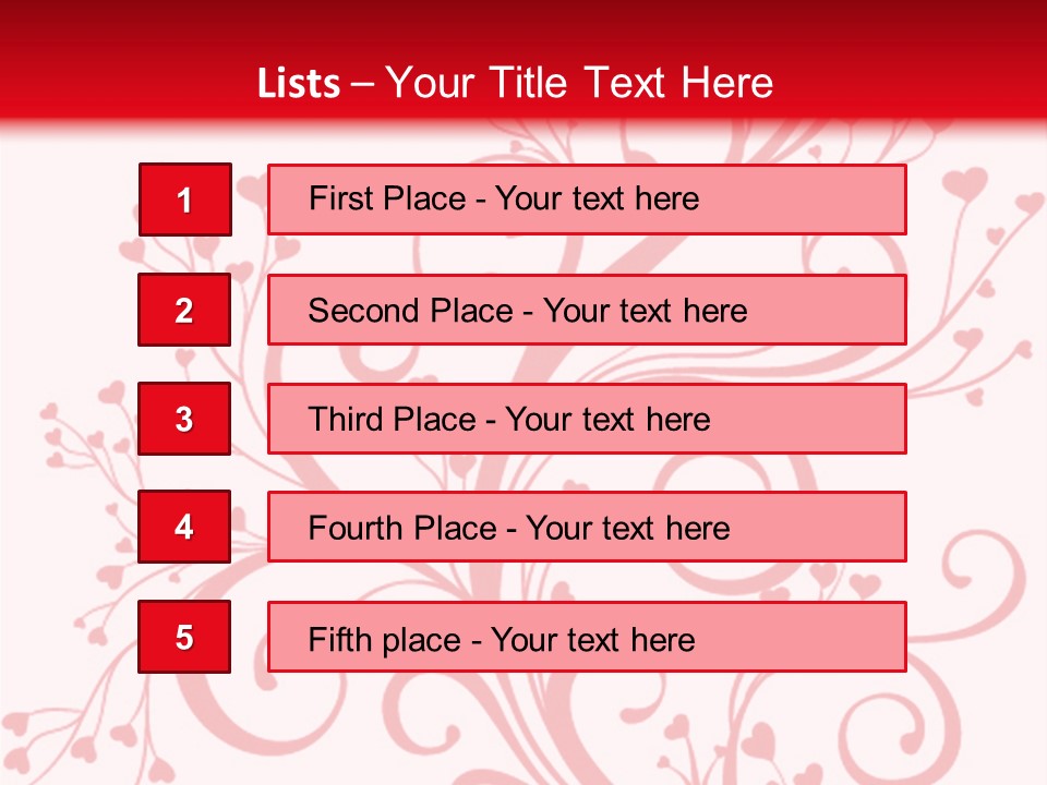 Romantic Ornament Swirl PowerPoint Template