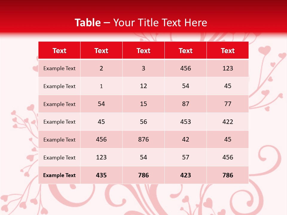 Romantic Ornament Swirl PowerPoint Template