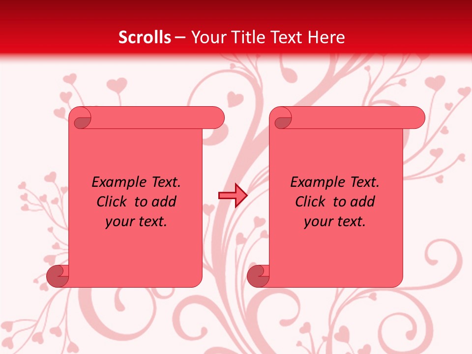 Romantic Ornament Swirl PowerPoint Template