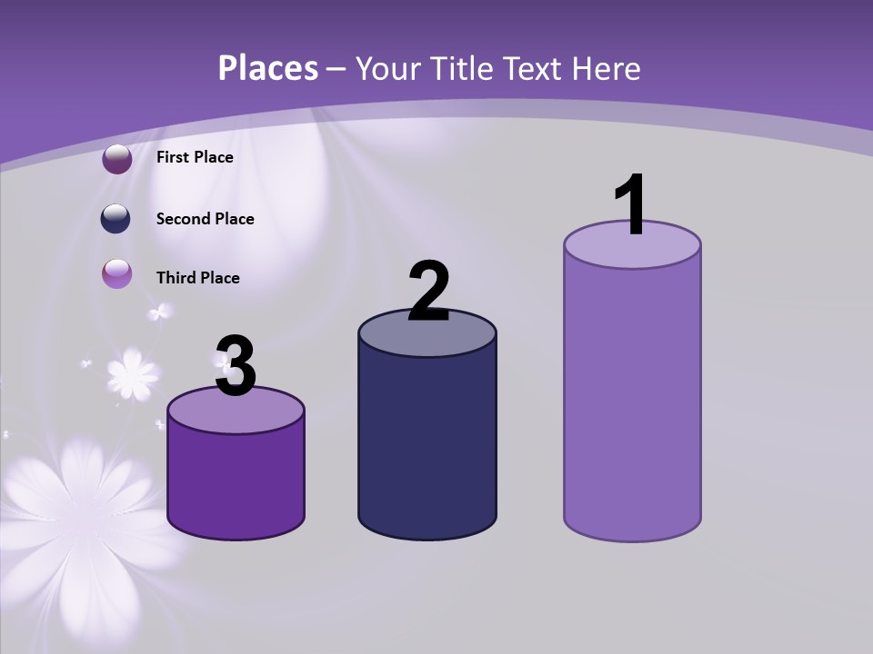 Flora Decoration Black PowerPoint Template