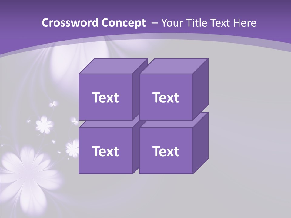 Flora Decoration Black PowerPoint Template